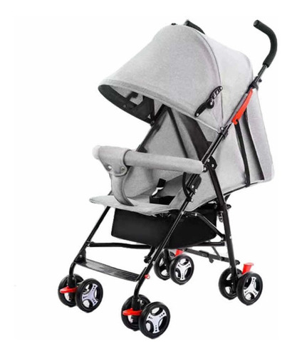 Imagen 2 de 3 de Coche Cuna De Paseo Bebe Paraguas Reclinable 3 Posiciones