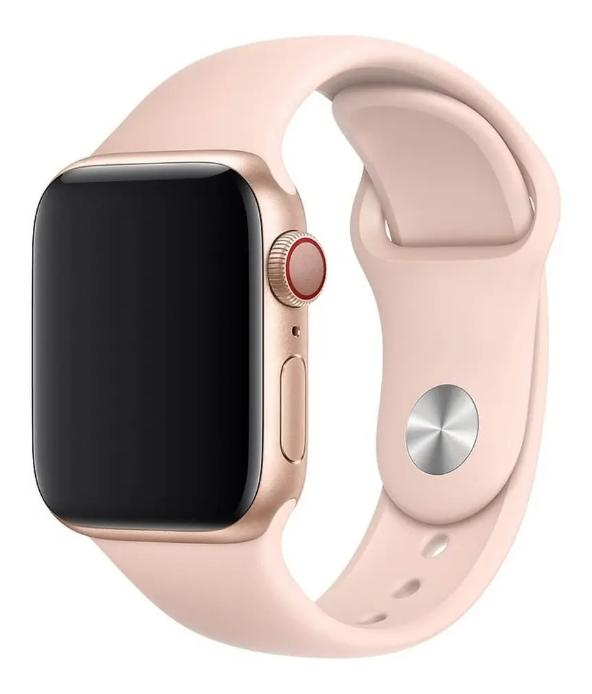 Pulseira para smartwatch Importados Ltda Compatível com Apple Watch Cor Rosa Areia 38mm 40mm 41mm