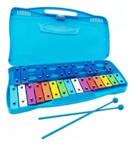 Comprar Metalófono Cromático Xilófono 25 Notas Con Maleta, Celeste