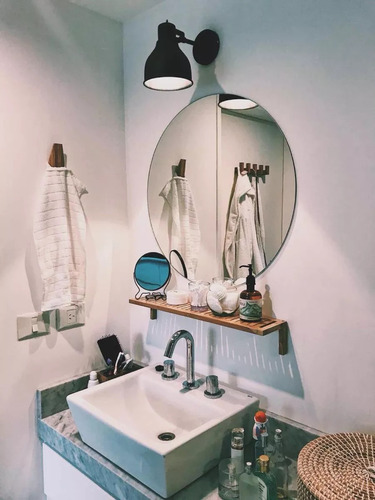 Espejo Redondo Circular 70cm Diametro Para Baños- Decoracion