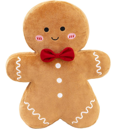 Y Almohada De Peluche Christmas Gingerbread Man De 40 Cm