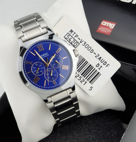 Imagen 2 de 7 de Reloj Casio Mtpv300d-2a Somos Tienda