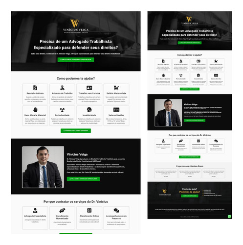 Pack 02 Landing Pages Para Advogado Pro De Alta Conversão