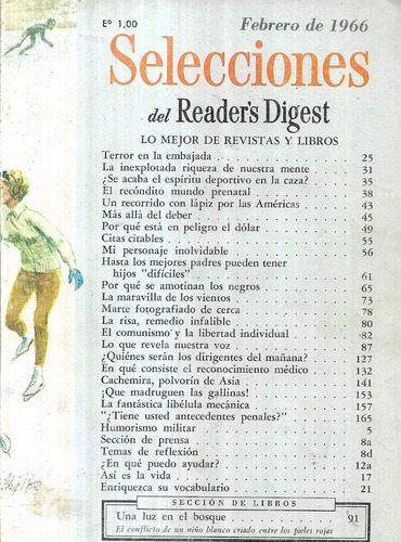 Selecciones Del Reader ' S Digest / Febrero De 1966