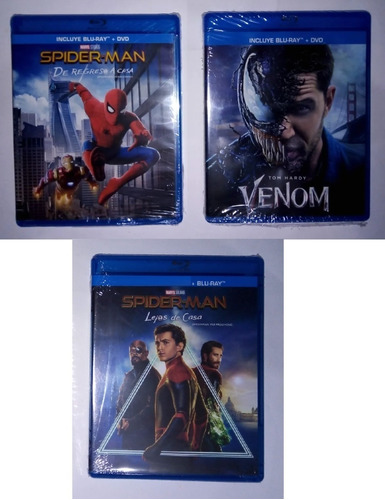 Spiderman R Y Casa + Venom- 3bluray + 3dvd Marvel - C*f | MercadoLibre