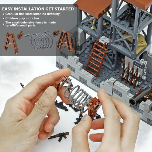Wingift Juego De Ladrillos De Construcción De Base Militar.