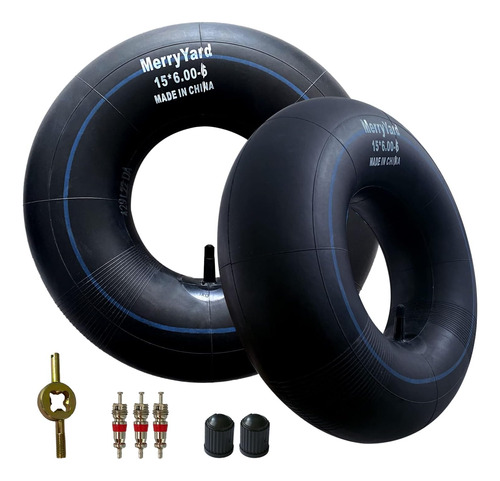 (2-pack) Premium 15x6.00-6  Inner Tubes With Tr-13 Straight 