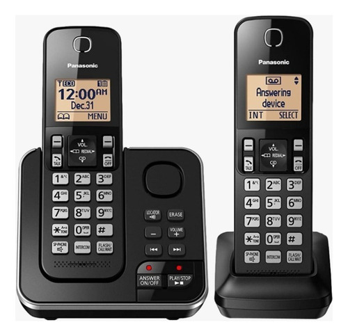 Teléfono inalámbrico digital Panasonic de 3 bases Kx-TG633sk