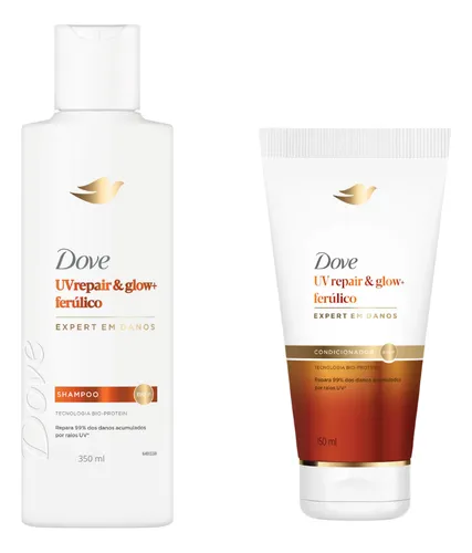 Kit Dove Uv Repair Ferúlico Shamp 350ml+ Condicionador 150ml