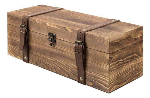 Caja De Madera Para Botella De Vino Estilo Vintage Marrón Co