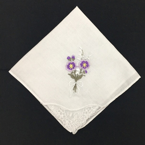 B Pañuelos De Algodón De 12 Piezas Para Mujer, Estampado De