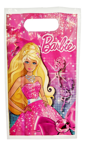 Bolsas X10 Bolsitas Barbie Cumpleaños - Ciudad Cotillón