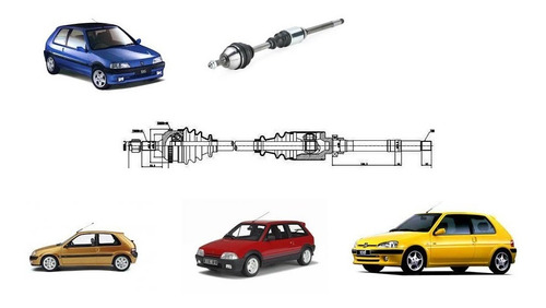 Semieje Peugeot Citroen Saxo Vts/ax Gti/peugeot 106 S16-xsi