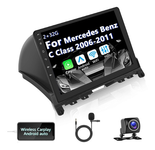 Estéreo Android De 2+32g Para Mercedes Benz Clase C W204 -.