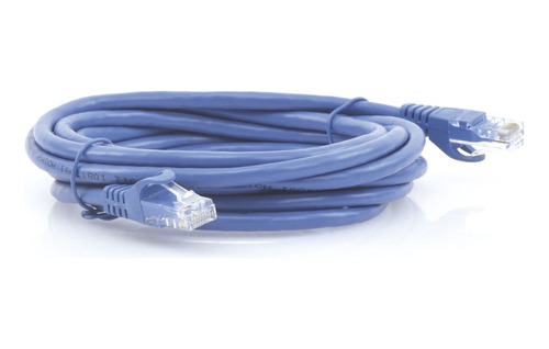 Paq 10 Patch Cord Cable Parcheo Red Utp Cat 6 2 Metros Azul