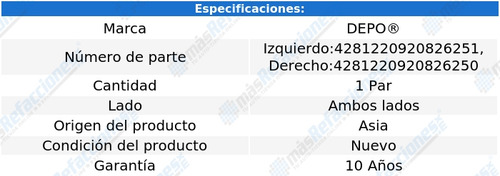 Par De Faros Volkswagen Golf 1997-1998-1999 C/base