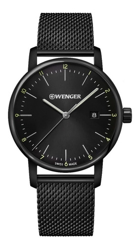 Wenger Reloj Urban Classic, Negro, 42 Mm