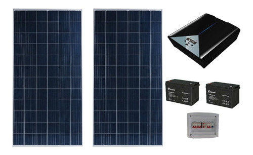Kit Solar C/ Inversor Cargador 1.8kw 3200wh/d