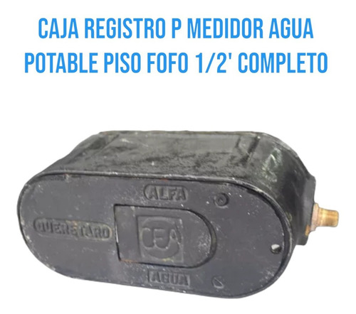 Caja Registro P Medidor Agua Potable Piso Fofo 1/2' Completo