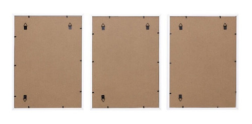 Imagen 3 de 3 de Pack De 3 Marcos De Madera (negro, Blanco O Madera) 30x40