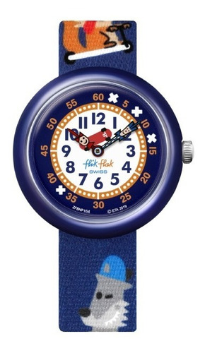 Reloj Flik Flak Sk8fox Fbnp164 Color de la correa Azul marino