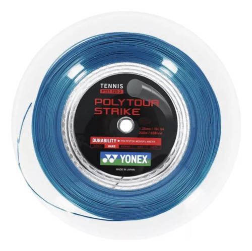 Cuerda Tennis Yonex Rollo Polytour Strike 120 Azul Ptst120-2