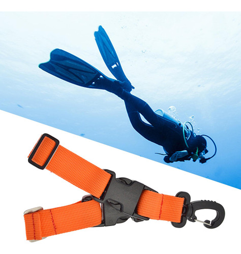 Buceo Flippers Hebillas Universal Gear Buceo Aletas Naranja