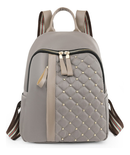 Nueva Mochila Oxford Cloth Rivet Bordada Para Mujer