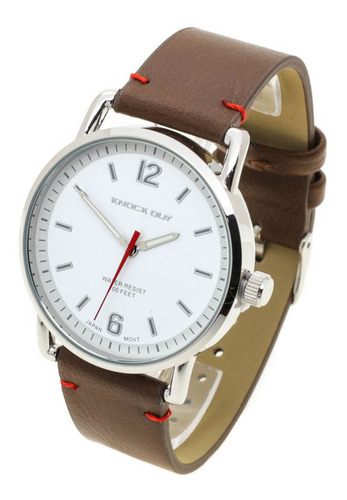 Reloj Knock Out Hombre 2592 Analógico Eco Cuero Wr30