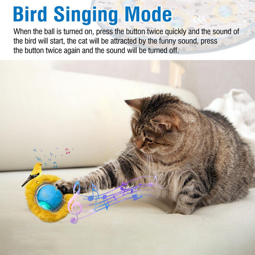 Juguetes Interactivos Para Gatos Bola Recargable Automática
