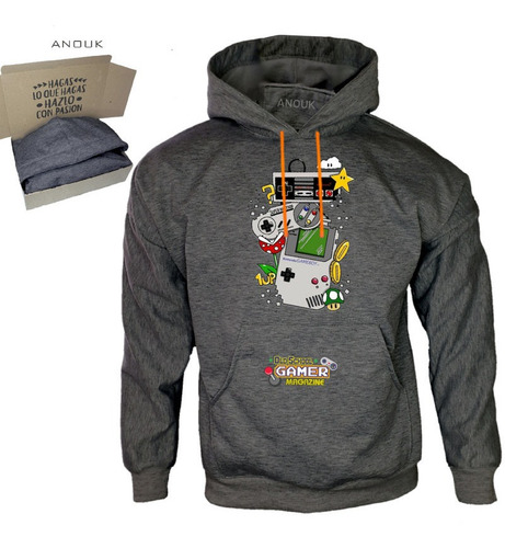 Imagen 8 de 10 de Buzo Hoodie Personalizado Saco Gamer Clasico Play Unisex R4