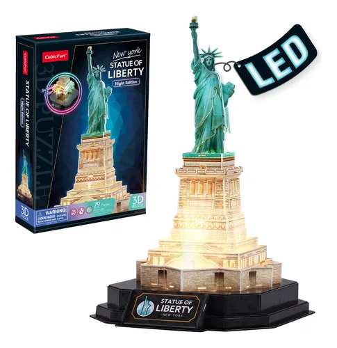 comprar Puzzle 3d - Estatua De La Libertad Led - Cubicfun