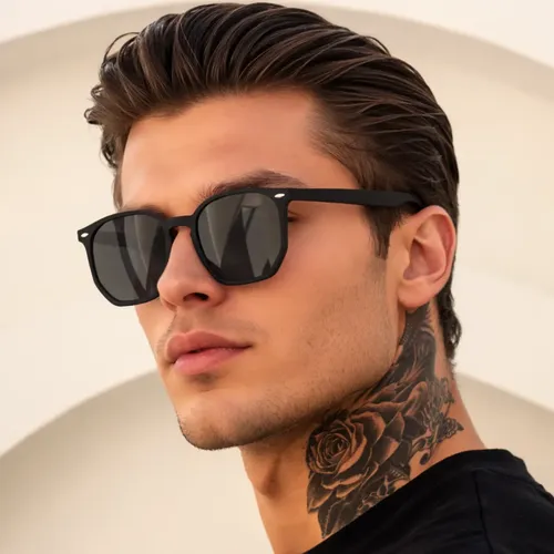 Óculos de Sol Hexagonal Unissex Premium Proteção Uv400 Verão Tulum Preto — R$ 25,86 em Mercado Livre, 63% OFF