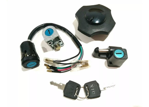 Kit Chave Ignição Cg 125 83 84 85 86 87 88 89 Tampa E Travas