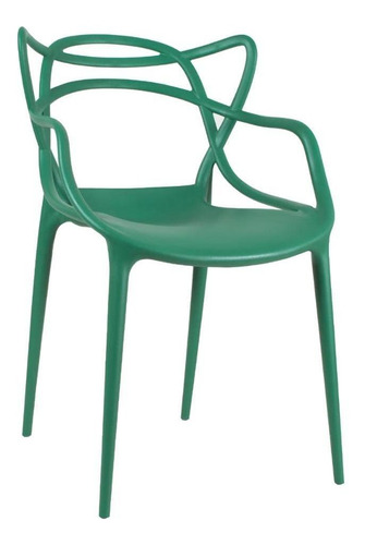 Cadeira  Allegra Ana Maria  Cozinha Jantar Verde Escuro Cor da estrutura da cadeira Verde-escuro