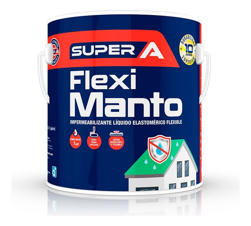 Recubrimiento Elastomerico Para Techos Flexi Manto Galon 