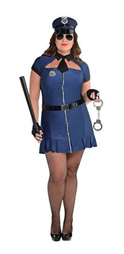 Disfraz Talla Large (10|12) Para Mujer De Policía Malo