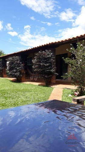 Chácara Com 2 Dormitórios À Venda, 1000 M² Por R$ 650.000,00 - Vale Das Paineiras - Americana/sp - Ch0140