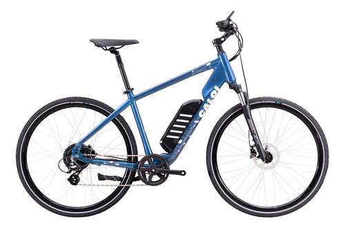 Bicicleta Caloi E-vibe City Tour Azul Branca My23