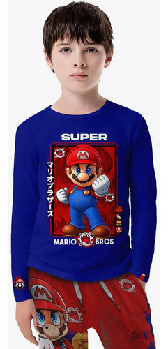 Traje De Baño Mario Bross Para Niño Buzo + Pantaloneta