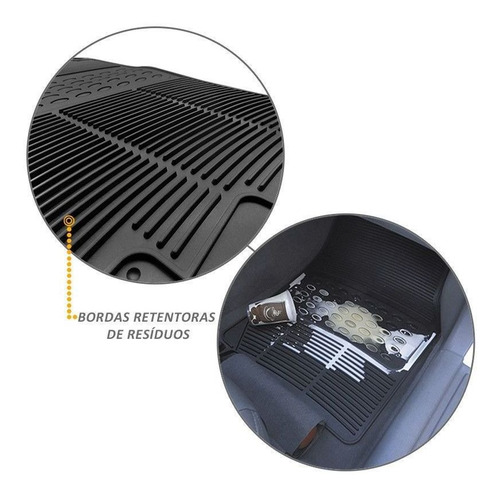 Tapete Automotivo Universal Carro Borracha Pvc Modelo G