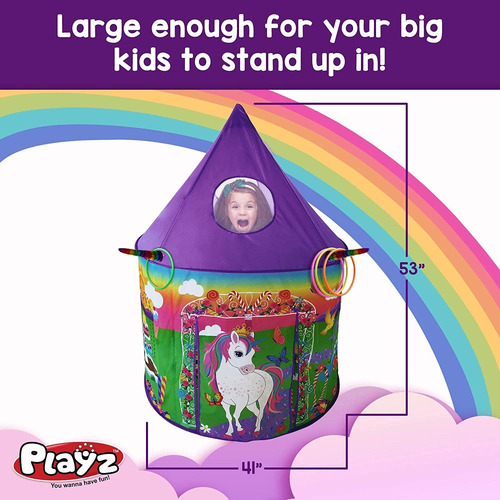 Unicorn Toys Kids Play Tent For Girls With Unicorn Anil... 