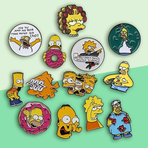 Pin Metal Simpson Blinky Pez Mutante Piscodélico Homer Burns