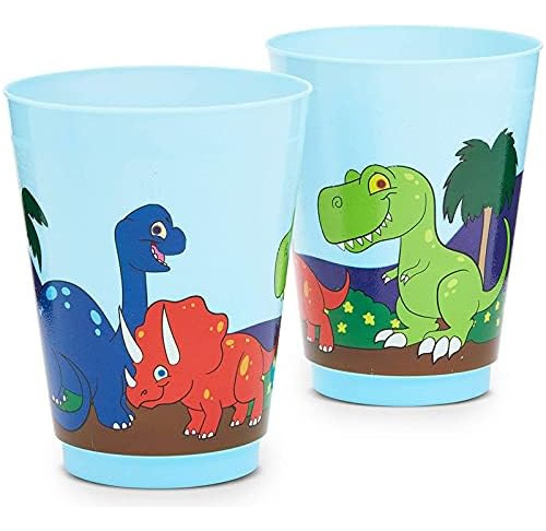 Blue Panda Vasos De Fiesta De Plástico Reutilizables Dinosau