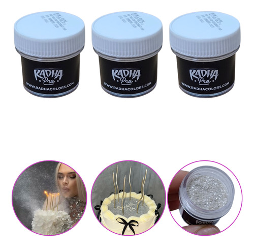 Glitter Comestible Blow Shine 4g - X3 Unid Reposteria