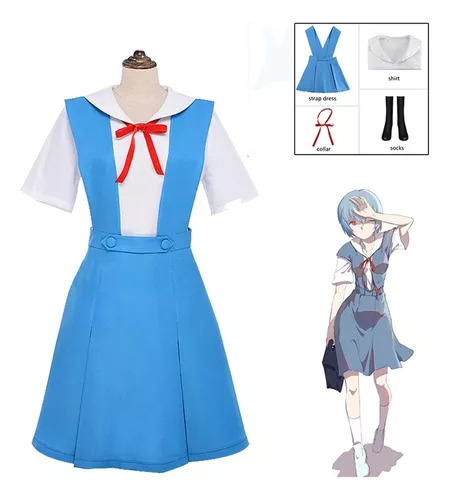 Disfraz De Ayanami R Para Cosplay De Anime Japonés Evangelio