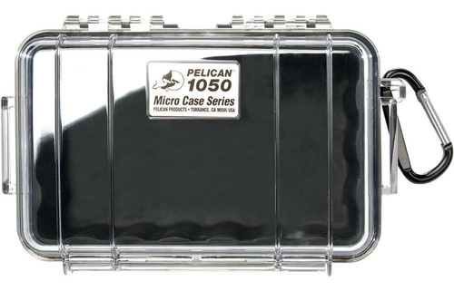 Pelican 1050 Clear Micro Case (black)