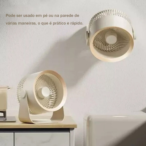 Ventilador De Escritorio Inalámbrico Usb Recargable Portátil