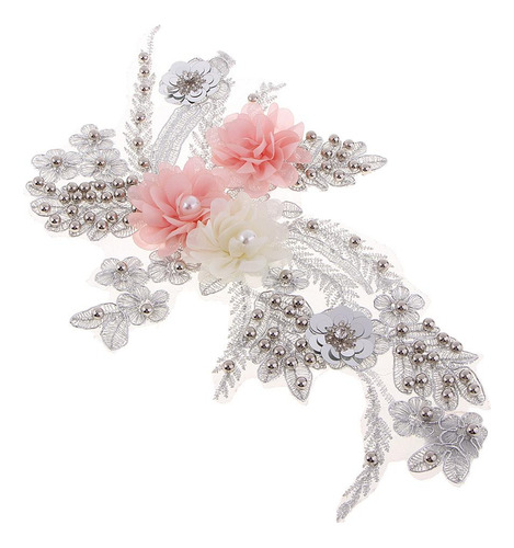De Encaje De Malla De Flores Coser Apliques Para