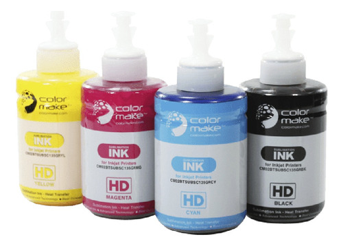 Kit Tinta Color Make Para Sublimación  135ml